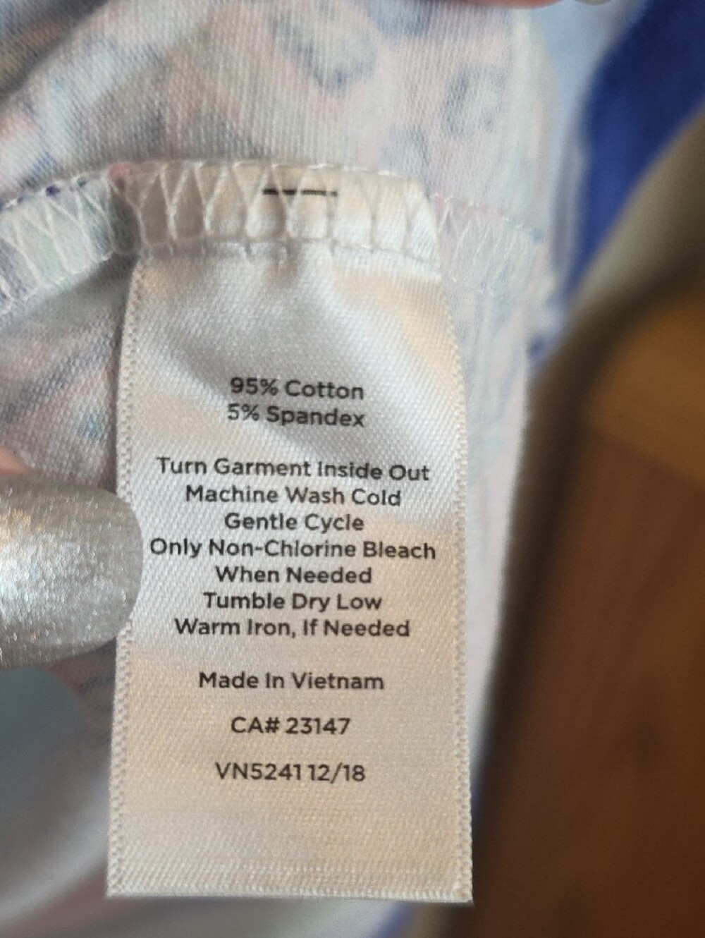 Talbots Pink, Green and Blue Floral Crewneck Tee - Picture 5 of 7